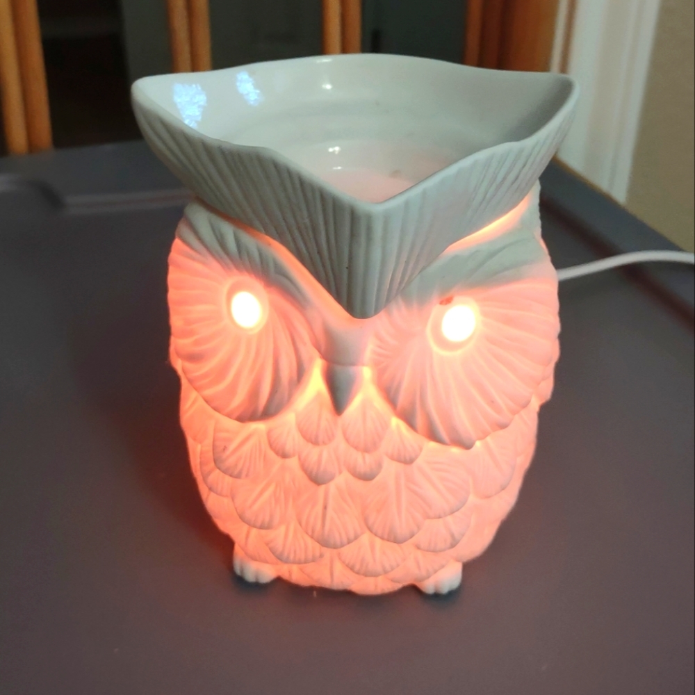 Ceramic Wax Melting Owl